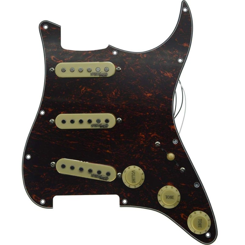 KAISH Red Tortoise Loaded Electric Guitar Pickguard Prewired Pickguard with Wilkinson Pickups for USA/Mexico FD Stratocaster - Image 2
